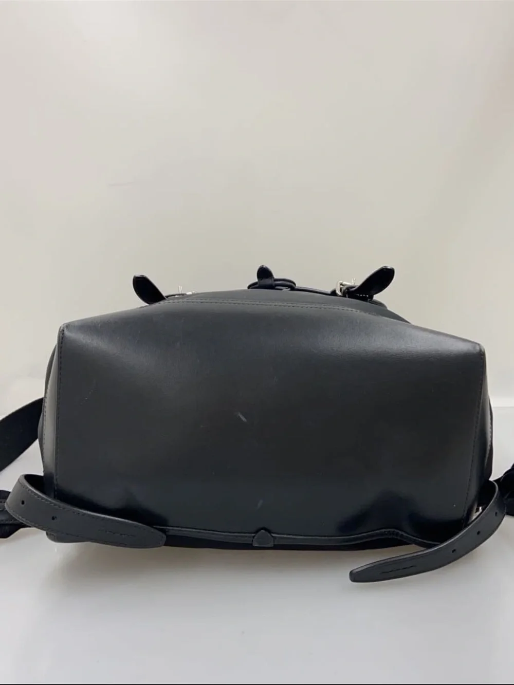 Mulberry Black Nylon Backpack with Leather Trim